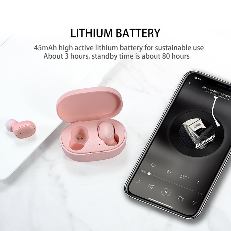 A6S TWS Earphones Wireless Blu - Bluetooth Headset On Ear recensione e prezzo