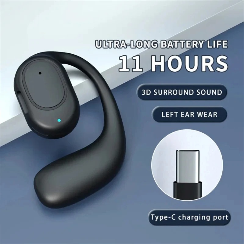 Wireless One Ear Hook Headphon - Bluetooth Headset On Ear recensione e prezzo