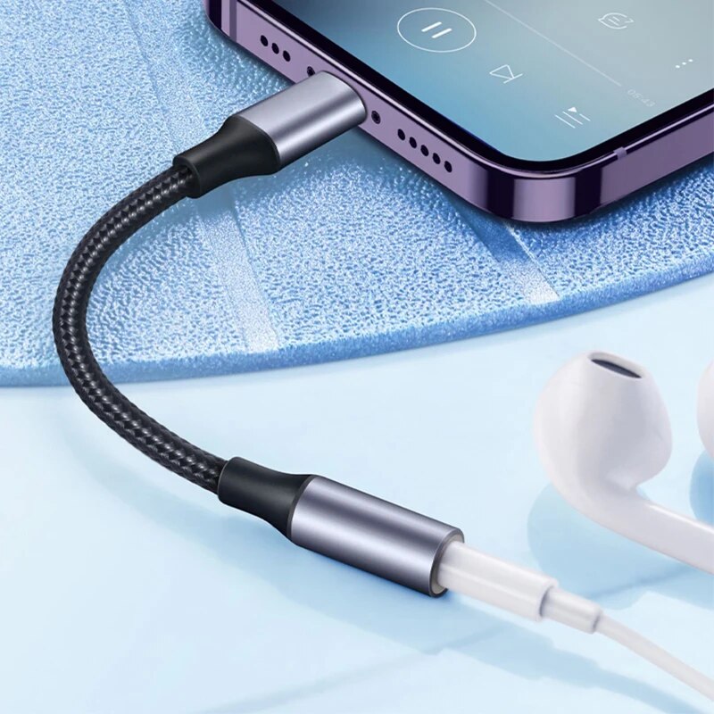 8 Pin to 3.5mm Jack AUX Cable  - Earphone Splitter Jack recensione e prezzo