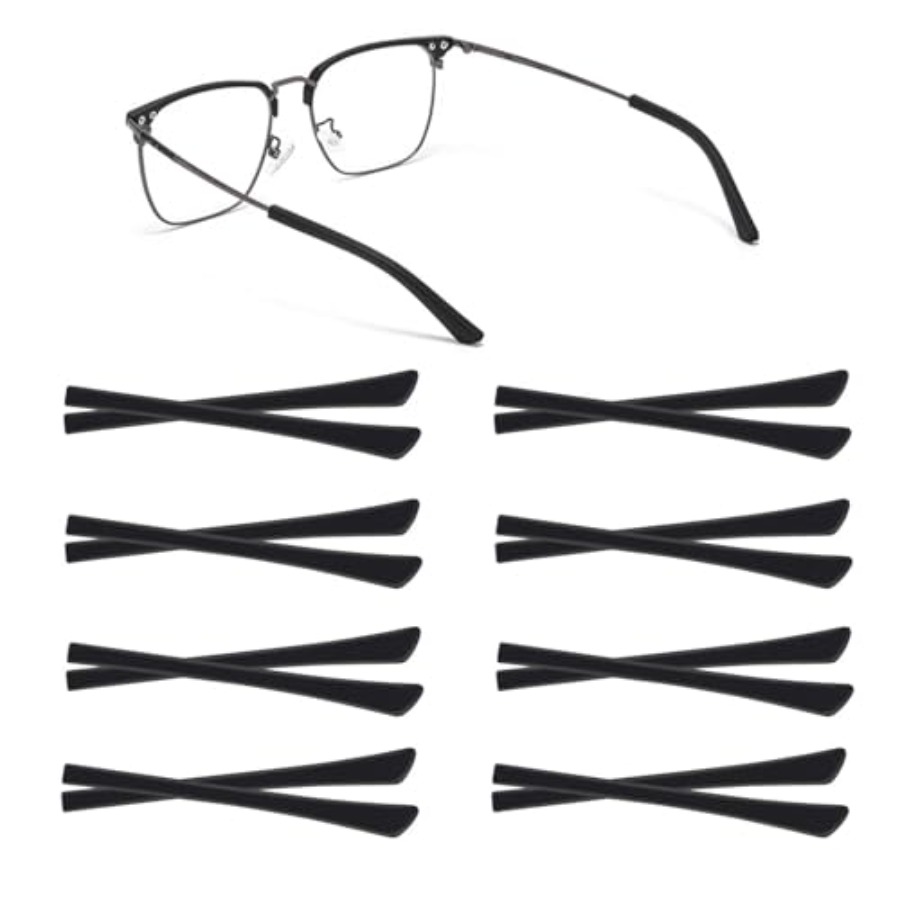 8 Pairs Eyeglass End Tips Ear  - Silicone Ear Tip Replacement recensione e prezzo