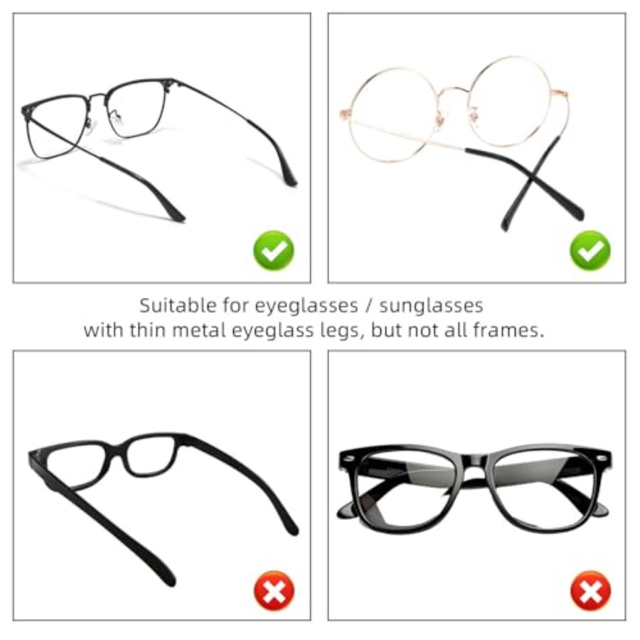 8 Pairs Eyeglass End Tips Ear  - Silicone Ear Tip Replacement recensione e prezzo