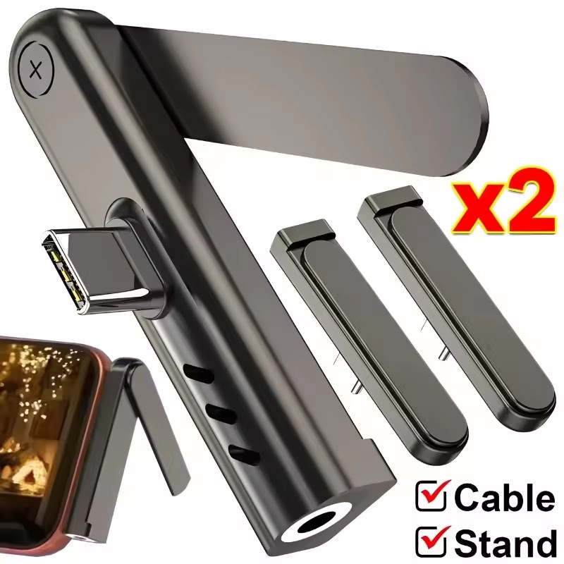2/1PCS Portable USB C To 3.5mm - Headphone Stand Desk recensione e prezzo