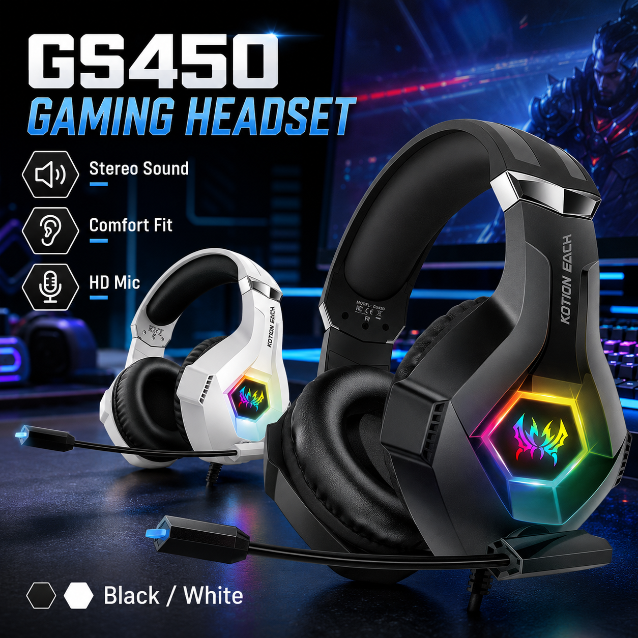 GS450 Wired Gaming Headset RGB - Gaming Headset Rgb recensione e prezzo