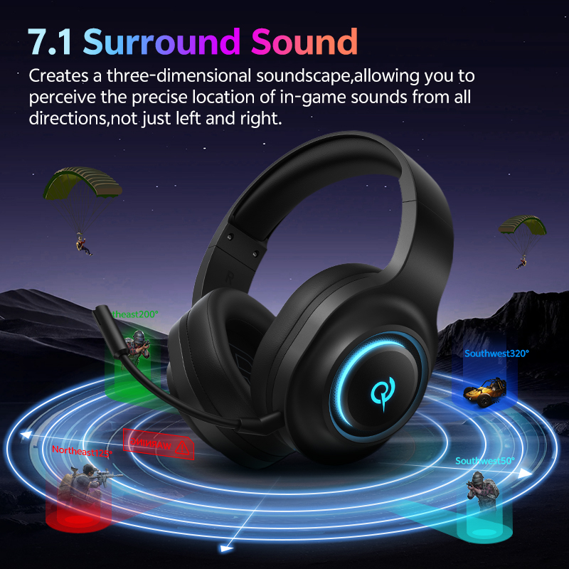 QCY Heroad V200 BH25H4GMA Gami - Gaming Headset Rgb recensione e prezzo