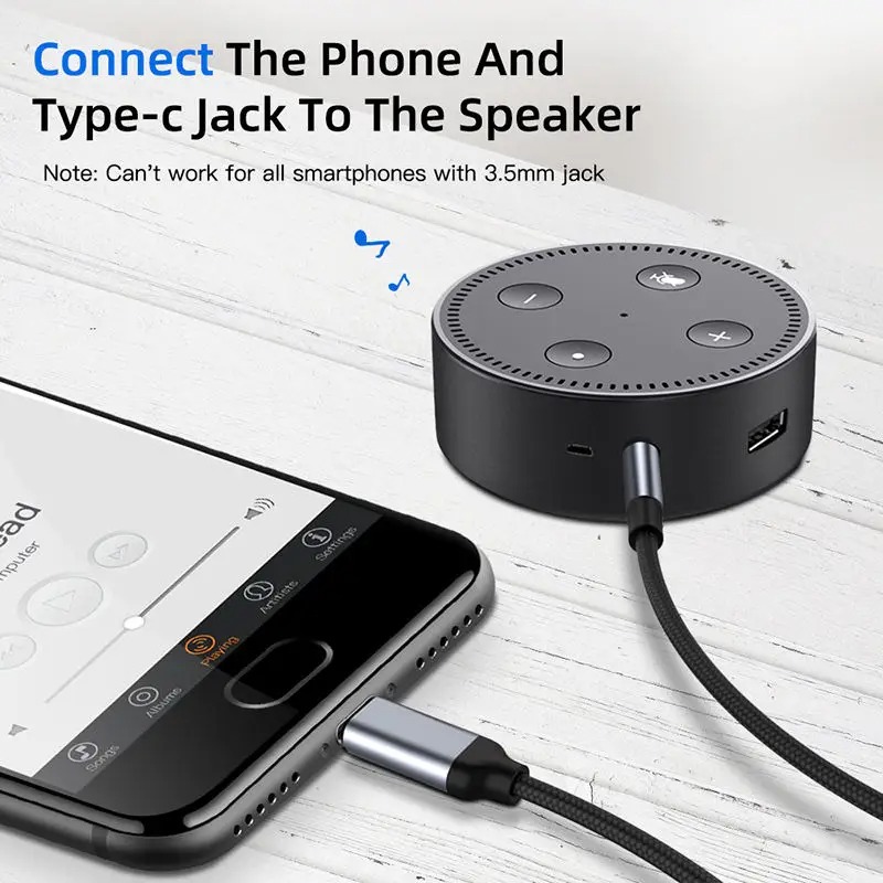 2m High Quality USB Type C to  - Cable Extension 3.5 recensione e prezzo