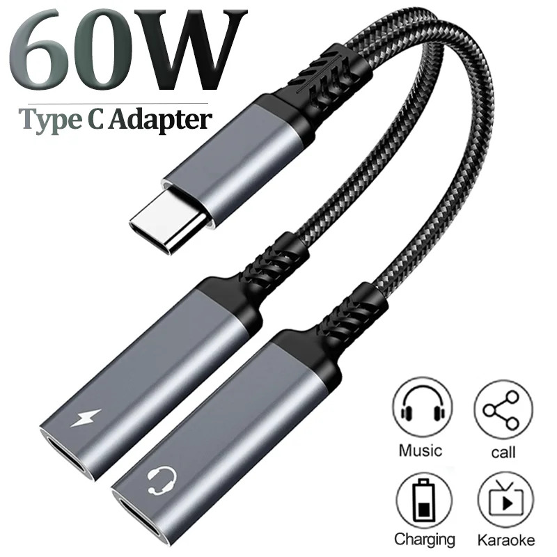 OTG 2 IN 1 USB C Splitter to D - Earphone Splitter Jack recensione e prezzo