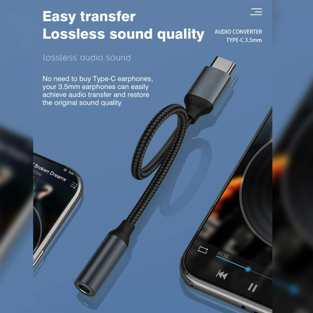USB Type C To 3.5mm Audio Adap - Audiophile Headphone Wired recensione e prezzo