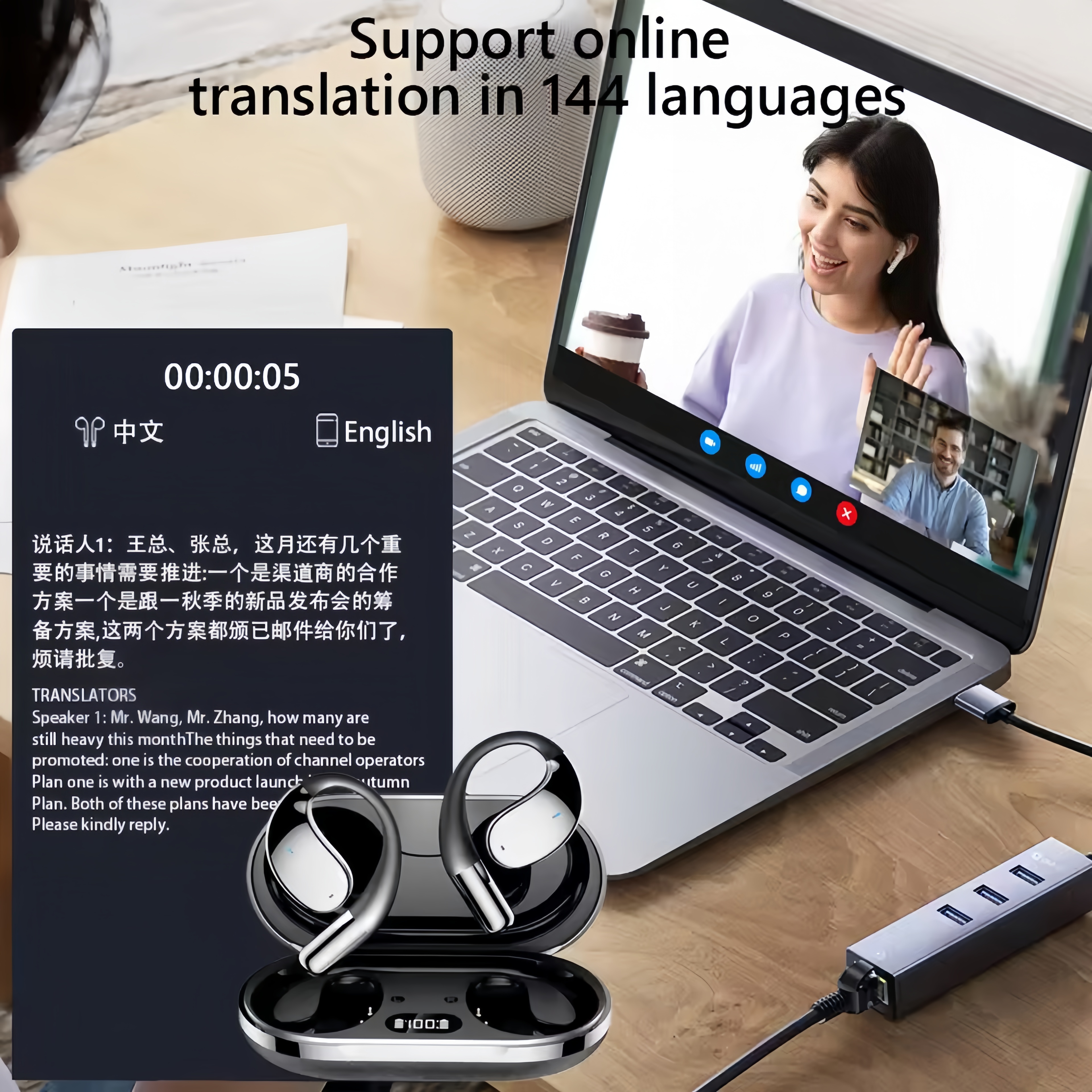 2026 New AI Translation Earbud - Earbuds Charging Case recensione e prezzo